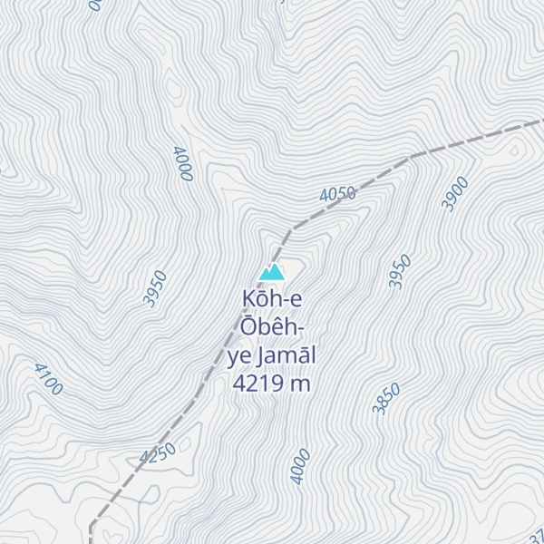 Map of Kōh-e Ōbêh-ye Jamāl