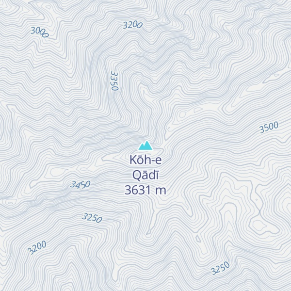 Map of Kōh-e Qādī