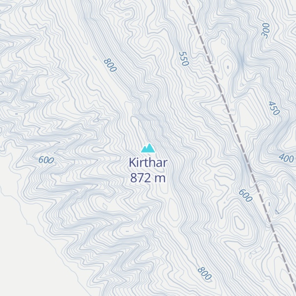 Map of Kirthar