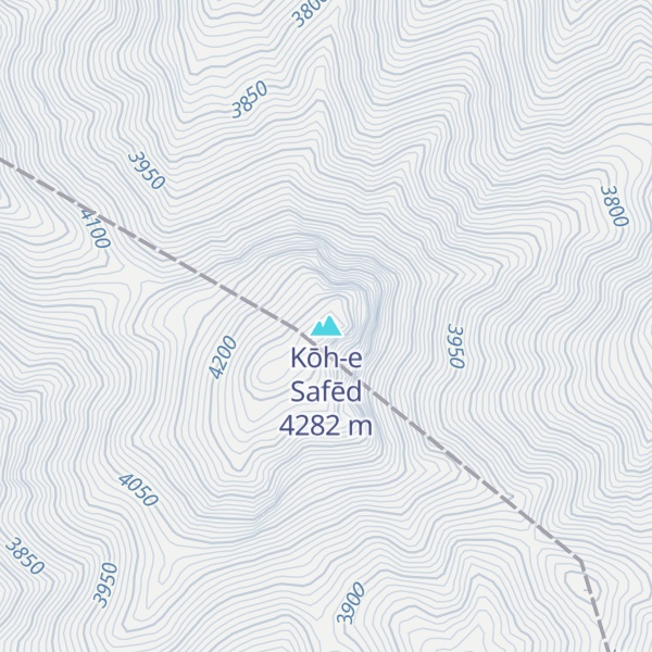 Map of Kōh-e Safēd