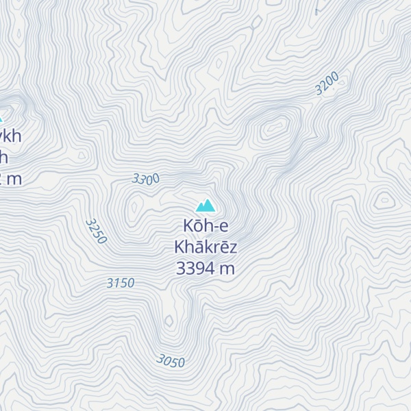 Map of Kōh-e Khākrēz