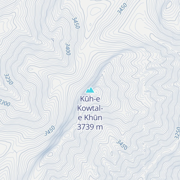 Map of Kūh-e Kowtal-e Khūn