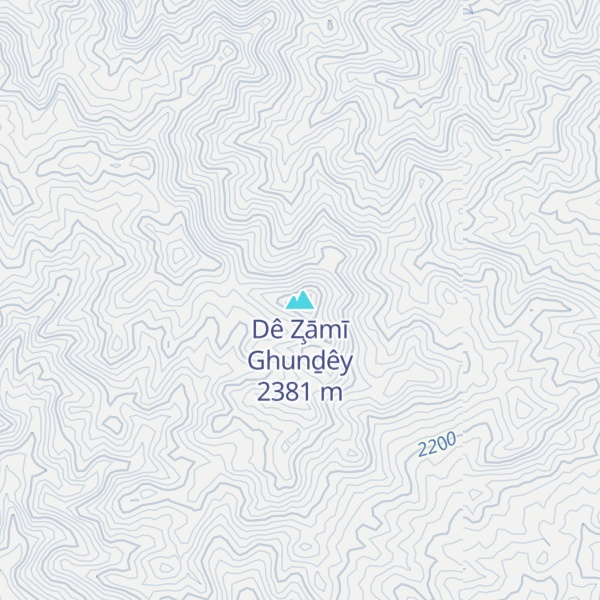 Map of Dê Z̧āmī Ghunḏêy