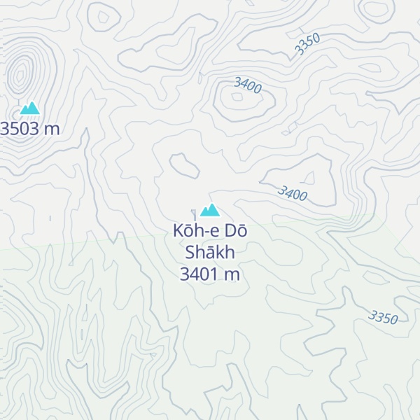 Map of Kōh-e Dō Shākh