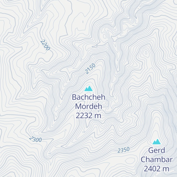 Map of Bachcheh Mordeh