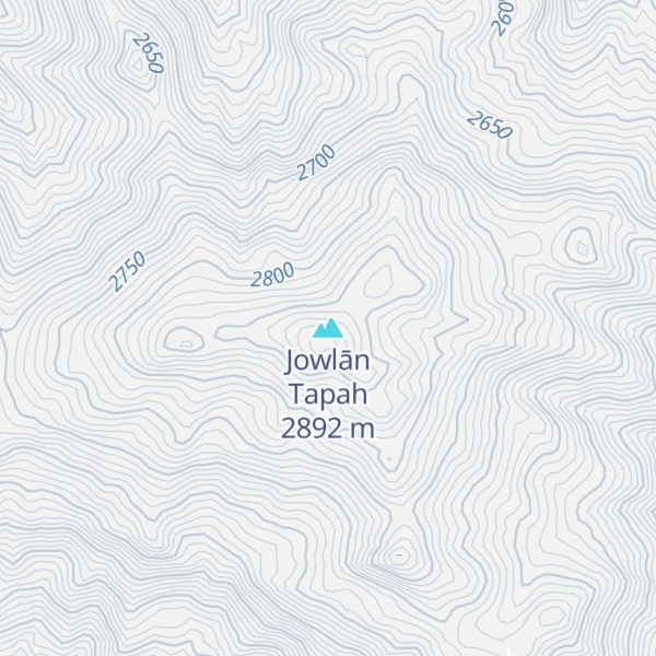Map of Jowlān Tapah
