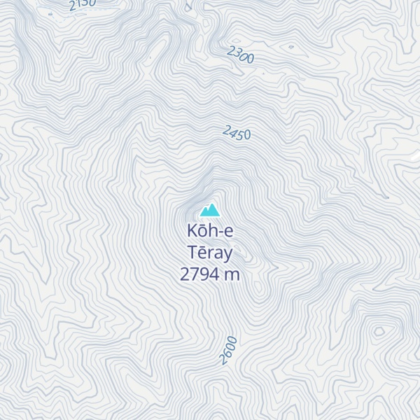 Map of Kōh-e Tēray