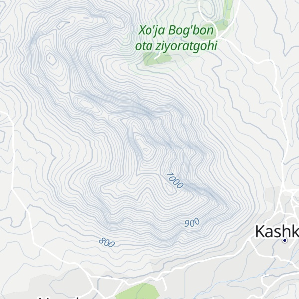 Map of O'rtachekuv