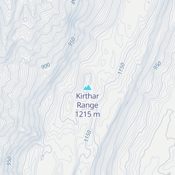 Map of Kirthar Range