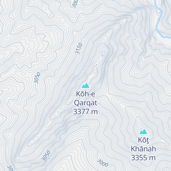 Map of Kōh-e Qarqat