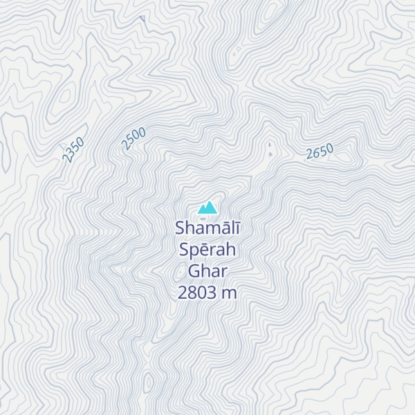 Map of Shamālī Spērah Ghar