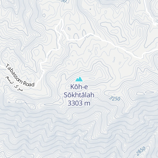 Map of Kōh-e Sōkhtālah