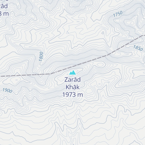 Map of Zarād Khāk