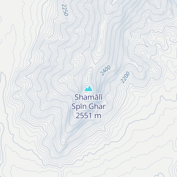 Map of Shamālī Spīn Ghar