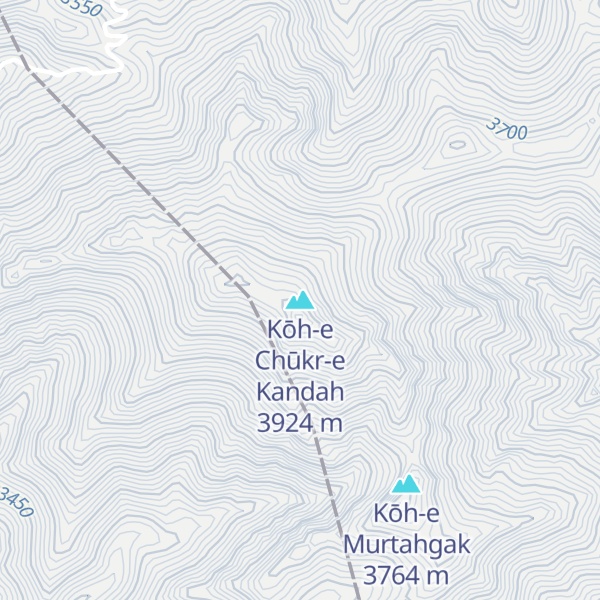Map of Kōh-e Chūkr-e Kandah