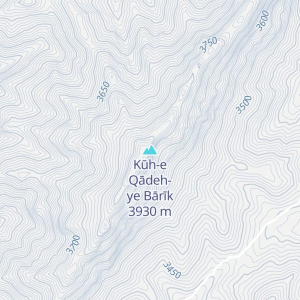 Map of Kūh-e Qādeh-ye Bārīk
