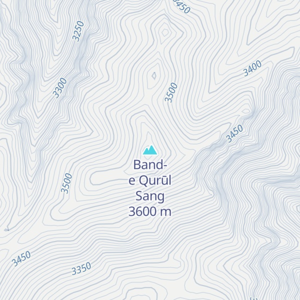 Map of Band-e Qurūl Sang