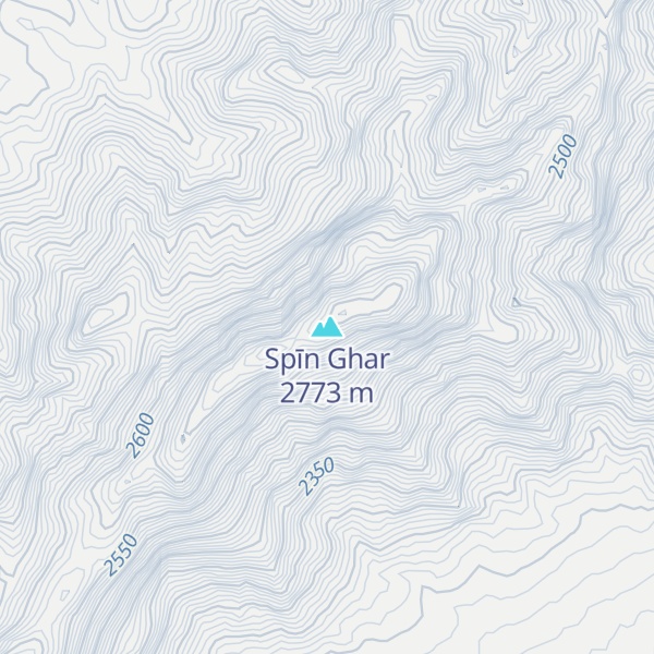 Map of Spīn Ghar