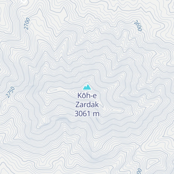Map of Kōh-e Zardak