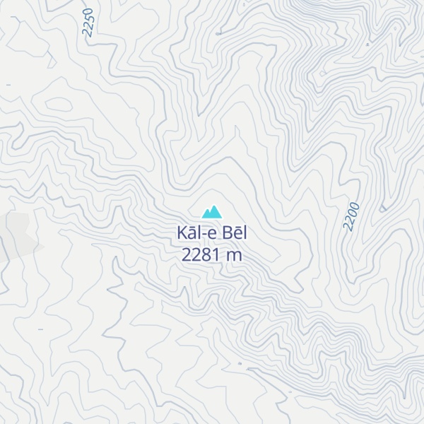 Map of Kāl-e Bēl