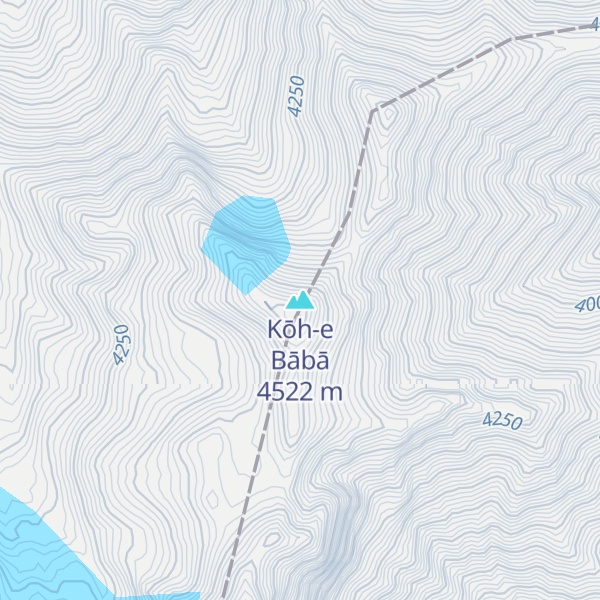 Map of Kōh-e Bābā