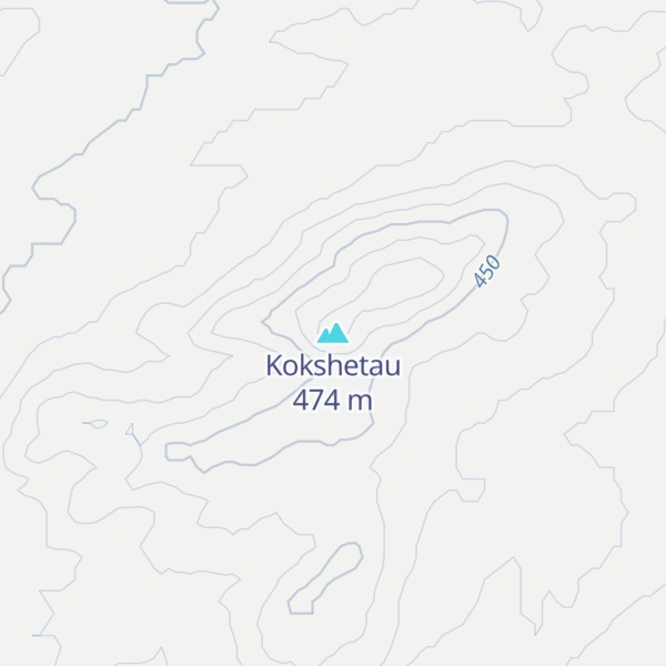 Map of Kokshetau