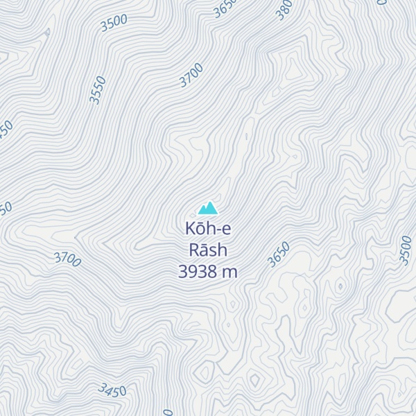 Map of Kōh-e Rāsh
