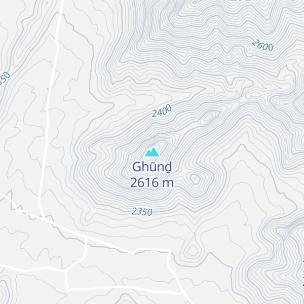 Map of Ghūnḏ