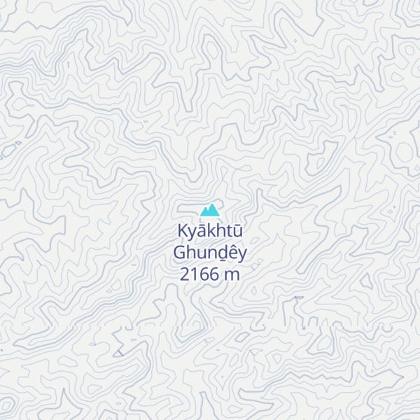 Map of Kyākhtū Ghunḏêy
