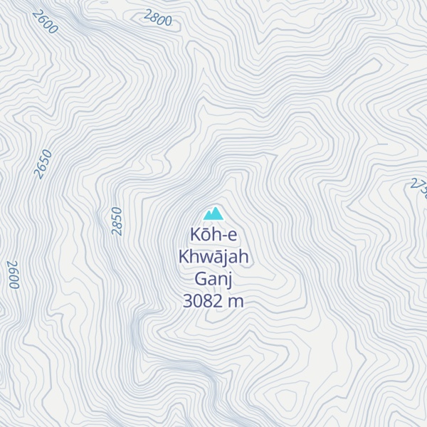 Map of Kōh-e Khwājah Ganj