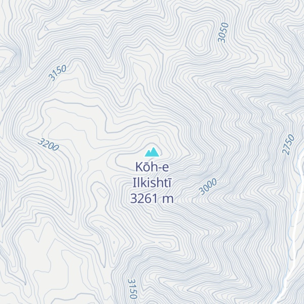 Map of Kōh-e Ilkishtī