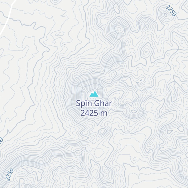 Map of Spīn Ghar