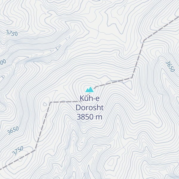 Map of Kūh-e Dorosht