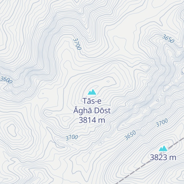 Map of Tās-e Āghā Dōst