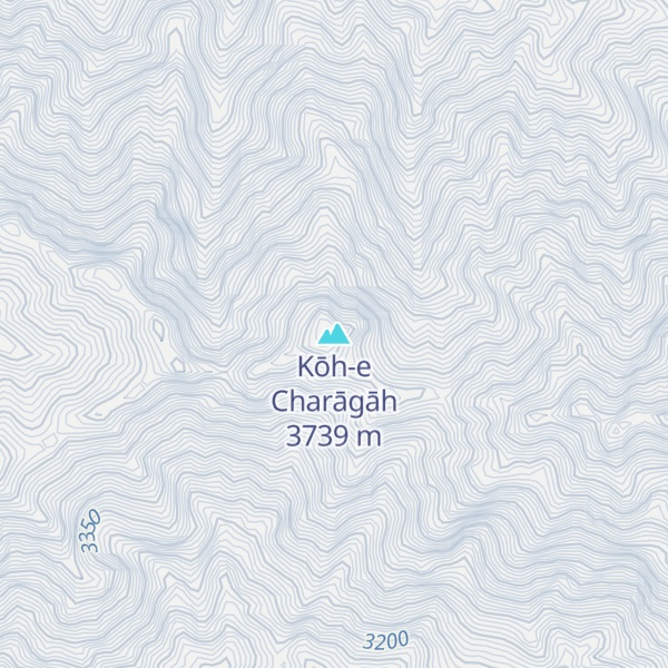 Map of Kōh-e Charāgāh