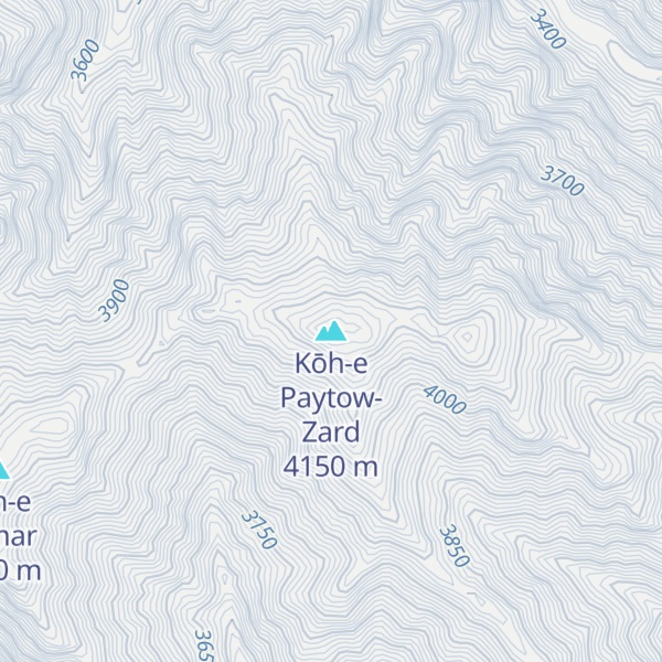 Map of Kōh-e Paytow-Zard