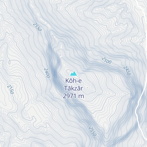 Map of Kōh-e Tākzār