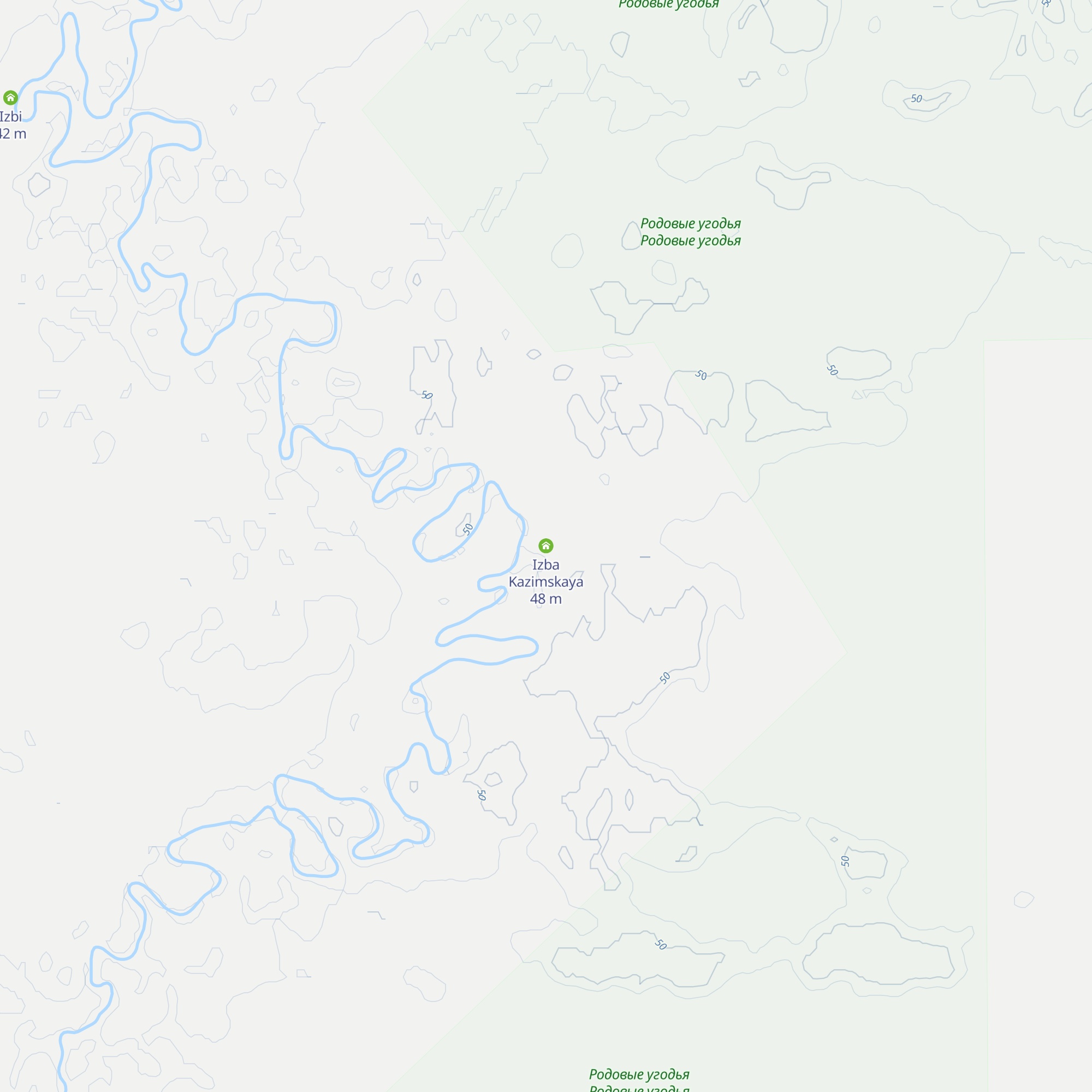 Izba Kazimskaya map