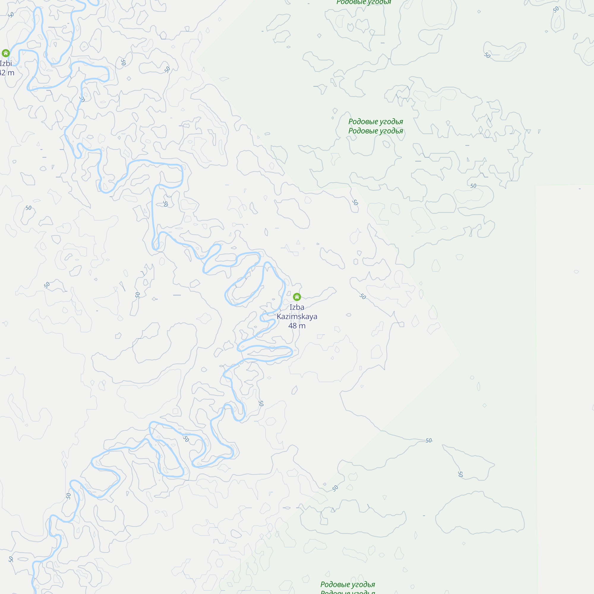 Izba Kazimskaya map