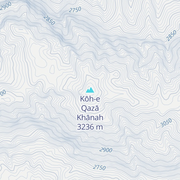 Map of Kōh-e Qazā Khānah