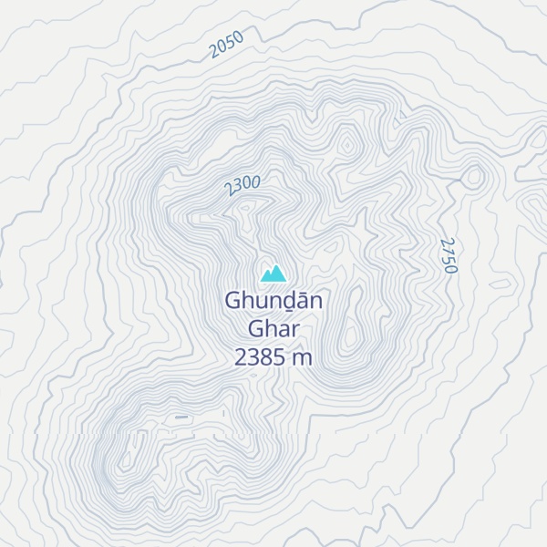 Map of Ghunḏān Ghar