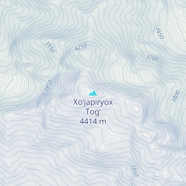 Map of Xo‘japiryox Tog‘