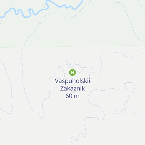 Map of Vaspuholskii Zakaznik