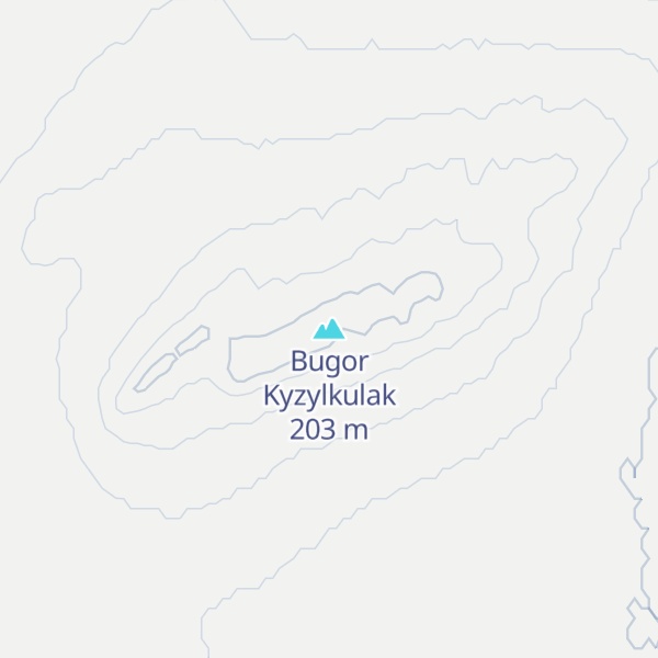 Map of Bugor Kyzylkulak
