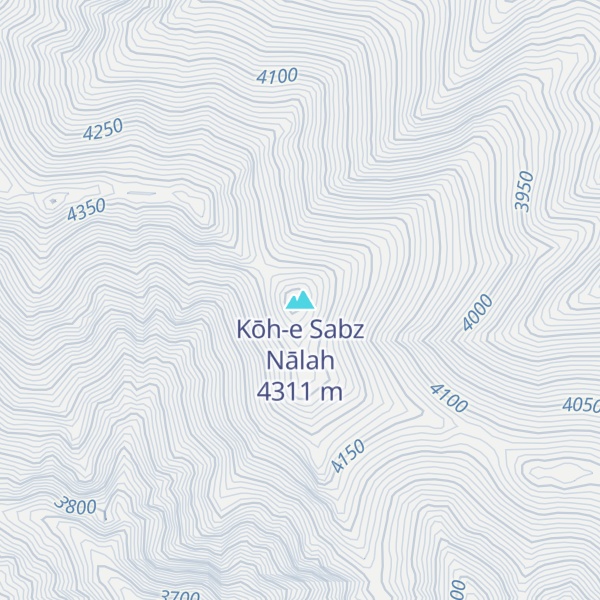 Map of Kōh-e Sabz Nālah