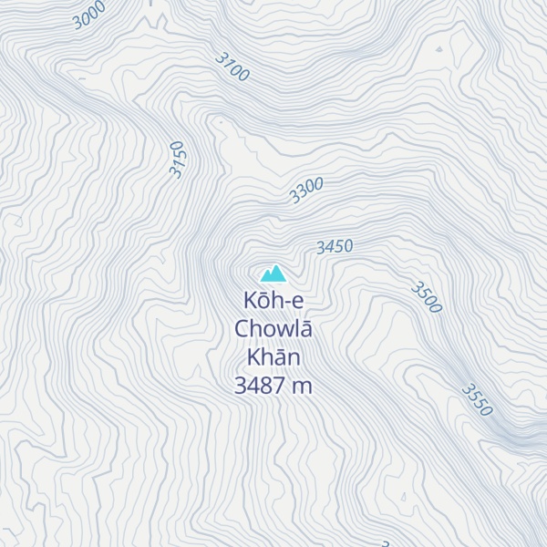 Map of Kōh-e Chowlā Khān