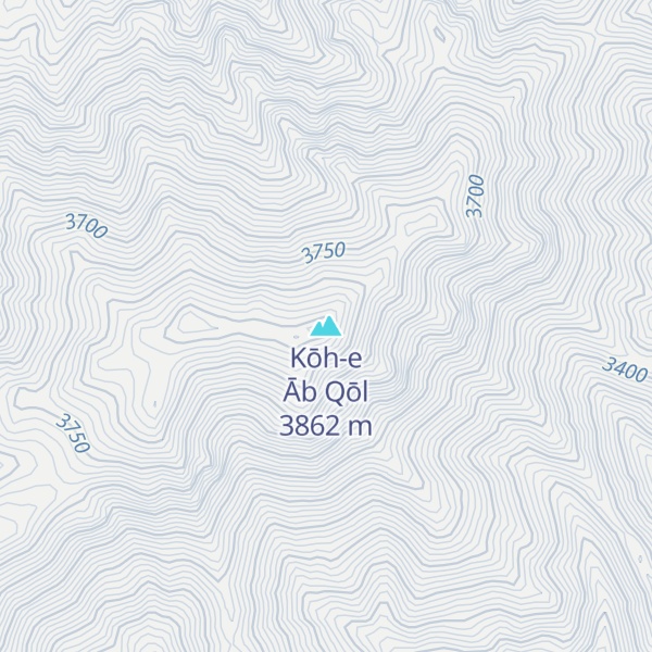 Map of Kōh-e Āb Qōl