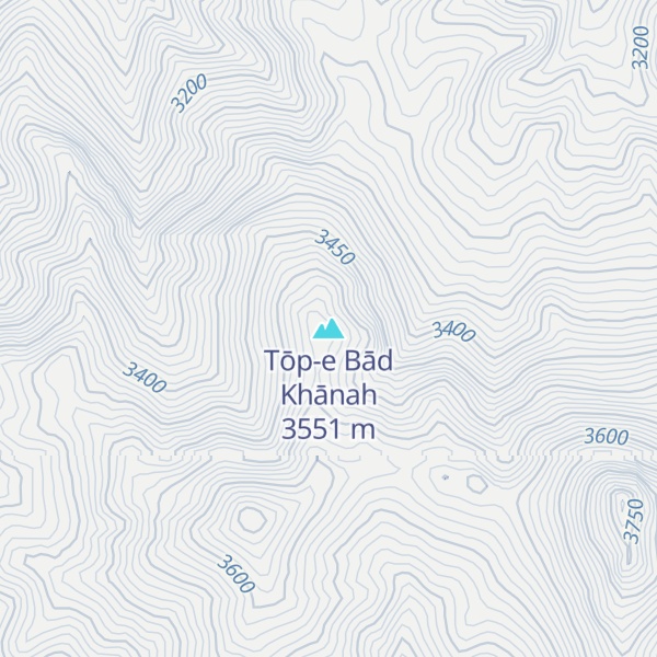Map of Tōp-e Bād Khānah