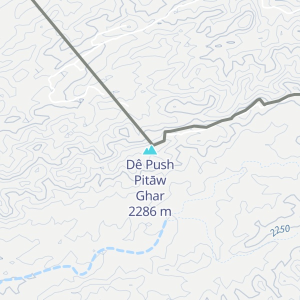 Map of Dê Push Pitāw Ghar
