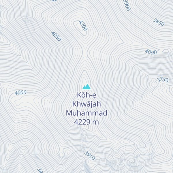 Map of Kōh-e Khwājah Muḩammad